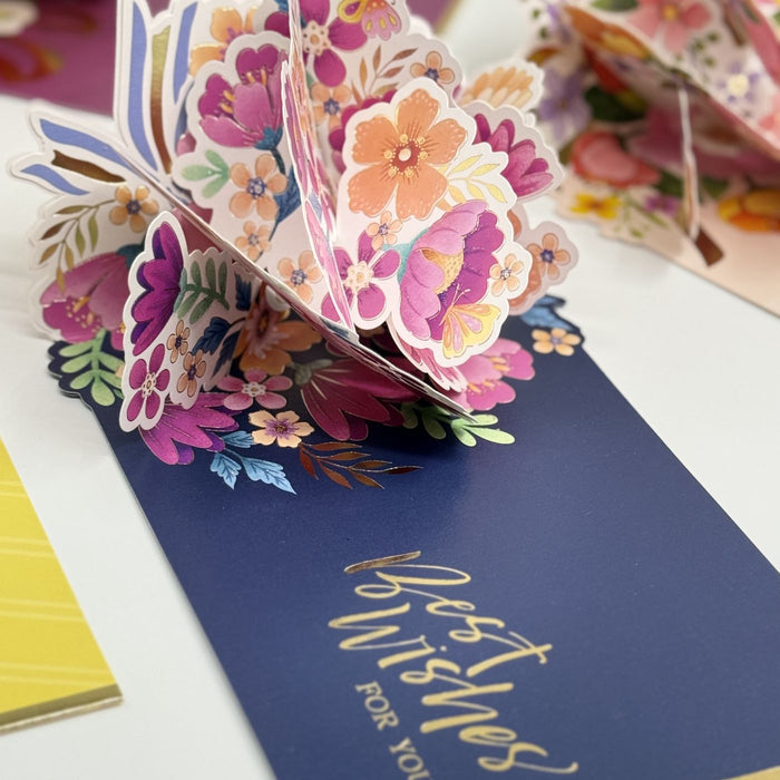 3D Floral Greeting Card – Assorted Dimensional Stationery Card
