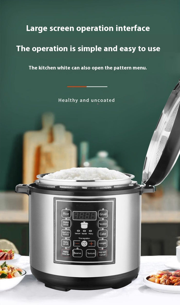 5L Multifunction Intelligent Pressure Rice Cooker With Timer