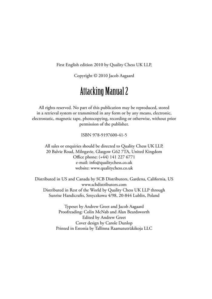 Attacking Manual 2 by Jacob Aagaard (twarda okładka)