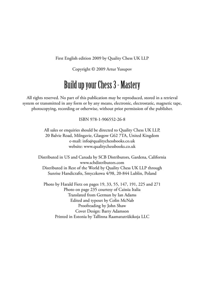 Build up your Chess 3 - Mastery by Artur Yusupov (miękka okładka)