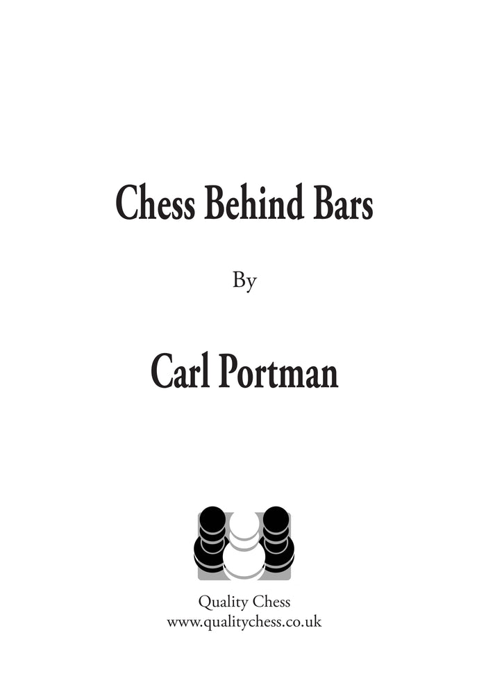 Chess Behind Bars by Carl Portman (twarda okładka)