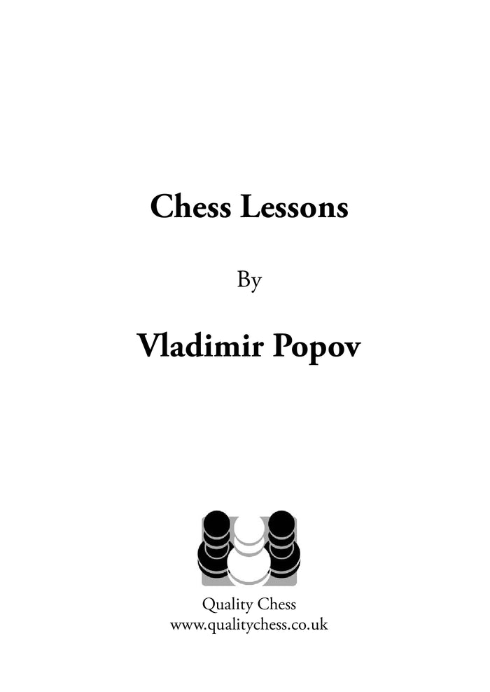 Chess Lessons by Vladimir Popov (miękka okładka)