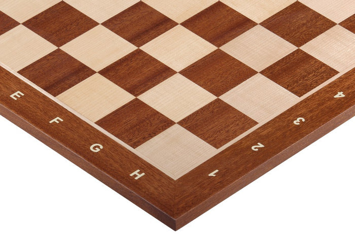 CHESSBOARD 38mm square - SAPELE/MAPLE NOTATION