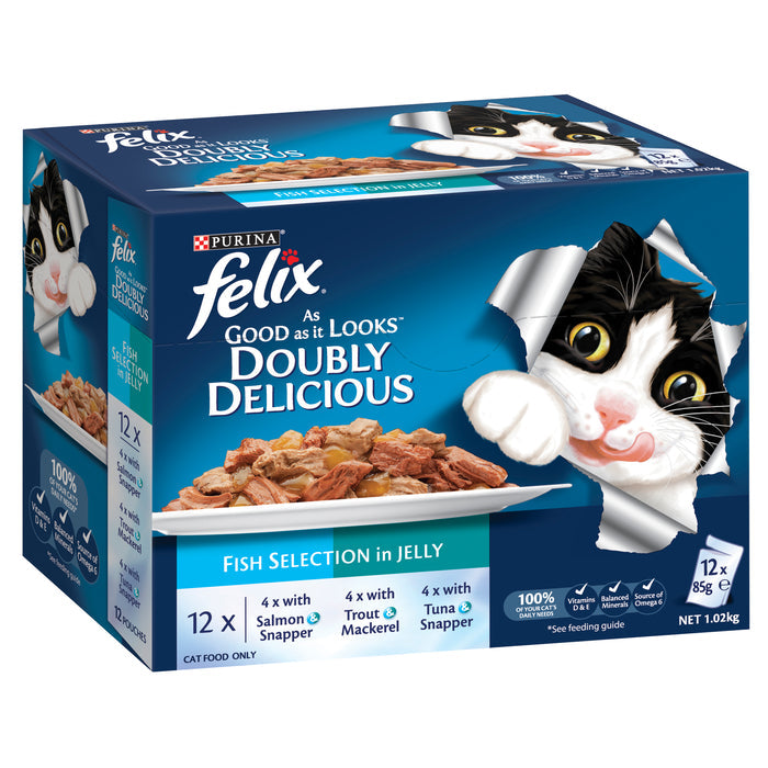 FELIX FISH SELECTIONS 12X85G