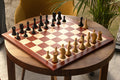 Figury szachowe Queen's Gambit 1957 Bukszpan hebanizowany 3,75 cala