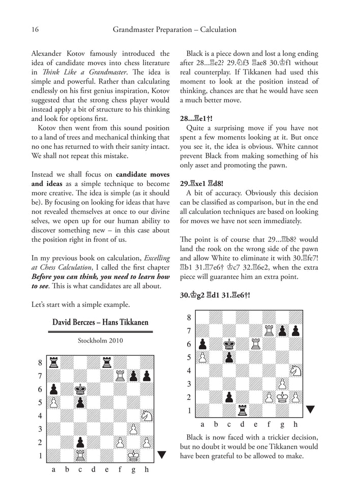 Grandmaster Preparation - Calculation (2nd edition) by Jacob Aagaard (miękka okładka)