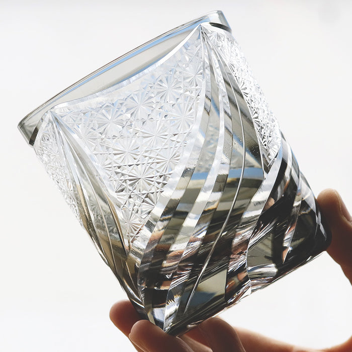 Hand Carved Whiskey Crystal Glass Wine Glass