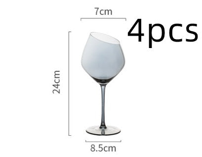 4pcsSmoky gray oblique mouth / 500ML