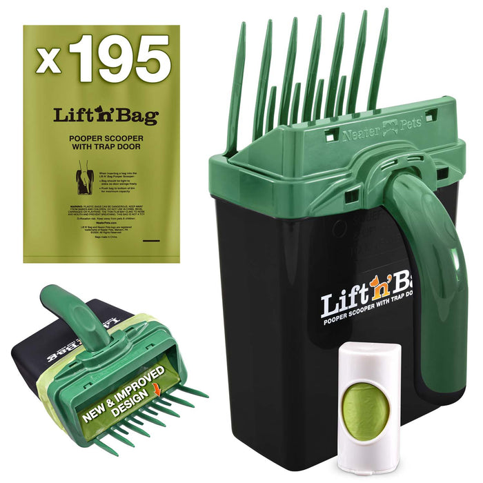 Green Scoop w/ Black Bin / 195 Bags