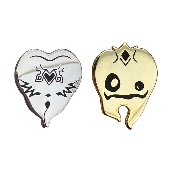 Metaphor: ReFantazio - Argent & Or-Crown Homo Tenta Pin Set