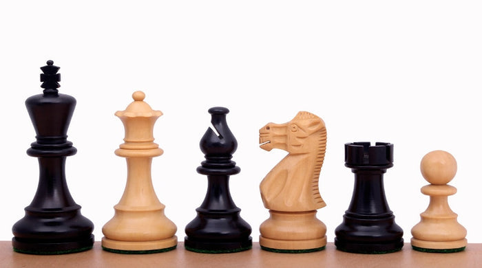 Piezas de ajedrez Clásico ebonisadas 3,75"