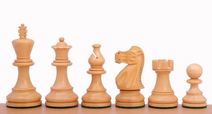 Piezas de ajedrez Clásico ebonisadas 3,75"