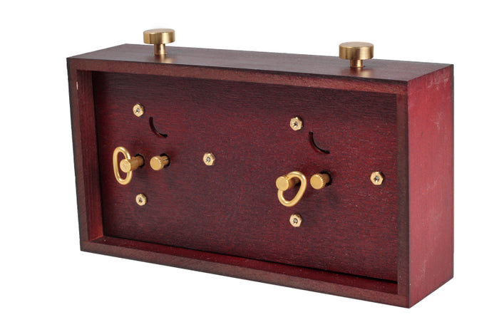 Reloj de ajedrez de madera BHB sin base - grande, oscuro
