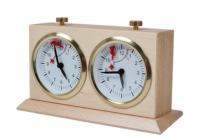 Reloj de madera BHB con base - grande y claro