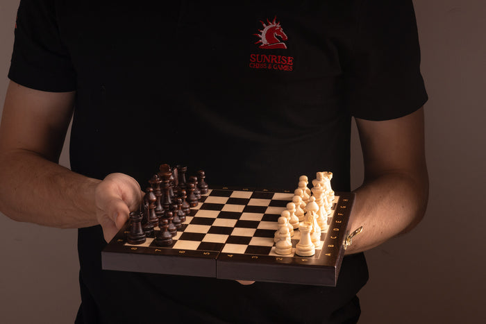 Szachy MAGNETYCZNE mini z nadrukiem