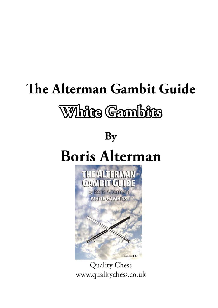 The Alterman Gambit Guide - White Gambits by Boris Alterman (miękka okładka)