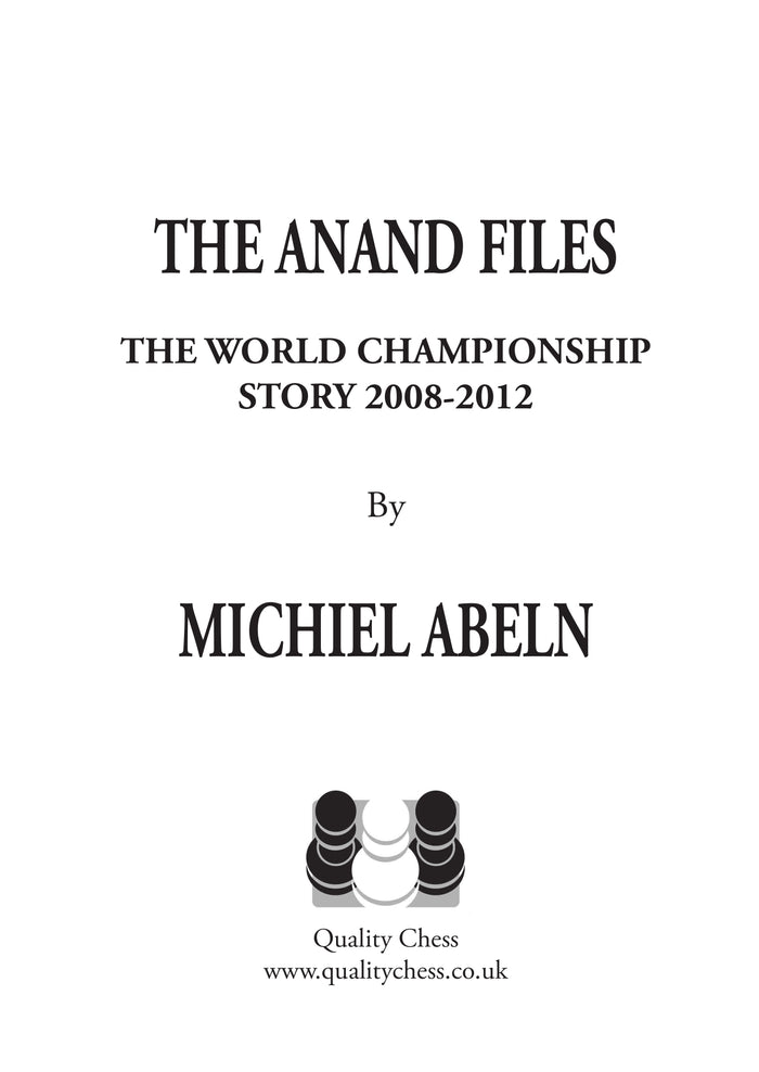 The Anand Files by Michiel Abeln (twarda okładka)