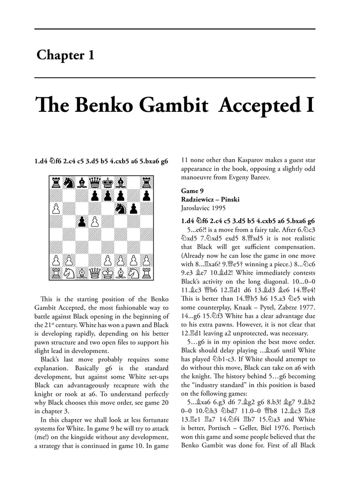The Benko Gambit by Jan Pinksi (miękka okładka)