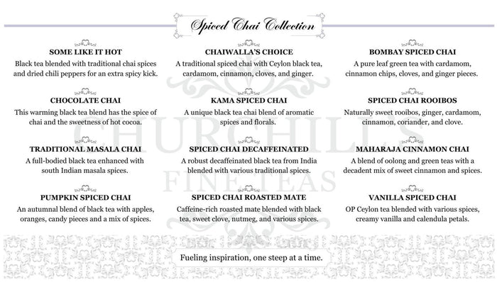 Timeless Collection Spiced Chai Collection 12-Tin Gift Set