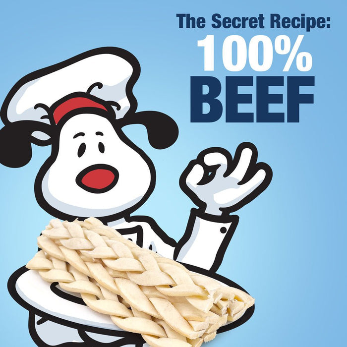 ValueBull Beef Cheek Braid Dog Chews, 5-6 Inch, 400 Count Wholesale Pack - Cheek - 400 Braids