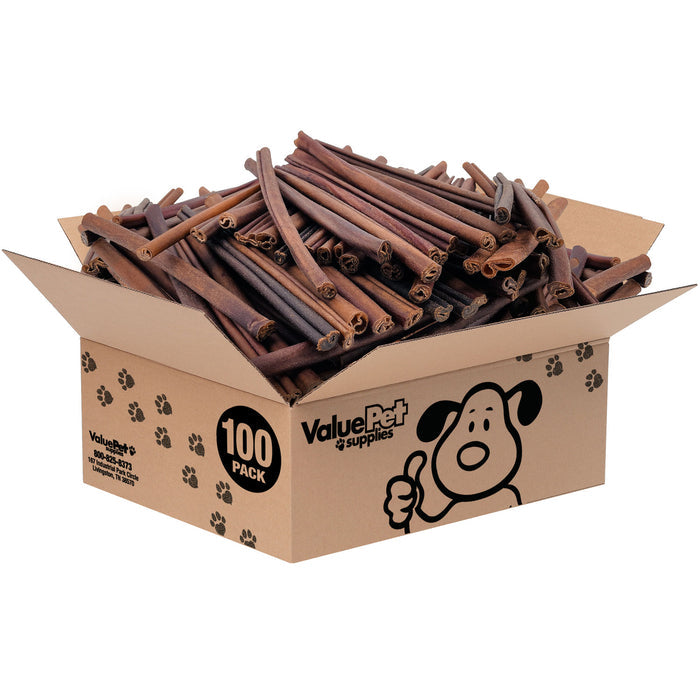 ValueBull Beef Collagen Sticks for Dogs, 12 Inch Medium Chew, 100 Count Bulk Pack - Medium - 100 Sticks