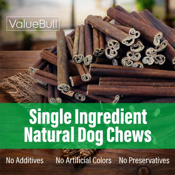 ValueBull Buffalo Collagen Sticks for Dogs, 6 Inch Medium Chews, 200 Count Bulk Pack - Medium - 200 Sticks