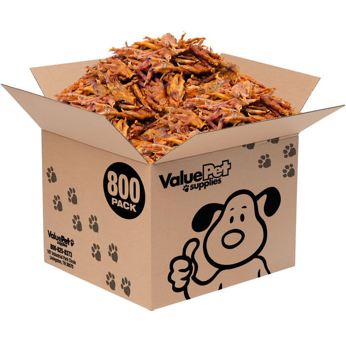 ValueBull Chicken Feet for Dogs, 800 Count Wholesale Pack - Chicken Feet - 800 Feet