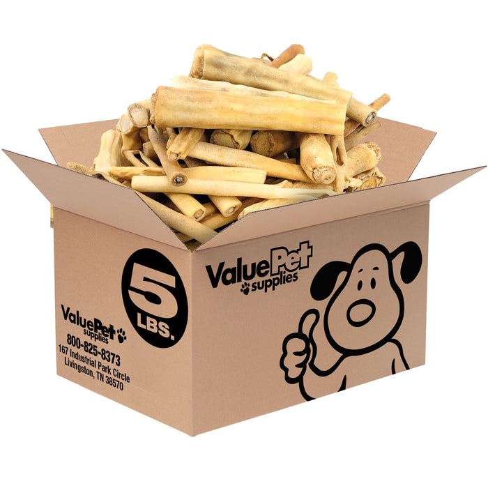 ValueBull Cow Tails, Varied Shape Dog Chews, 5 Pounds Bulk Pack - Tails - 5 Pounds