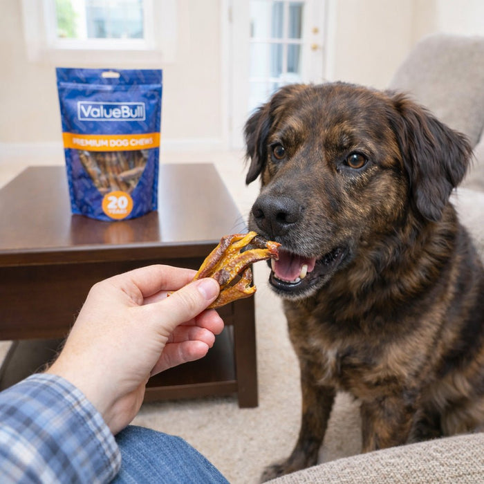 ValueBull Duck Feet for Dogs, 100 Count Bulk Pack - Duck - 100 Feet