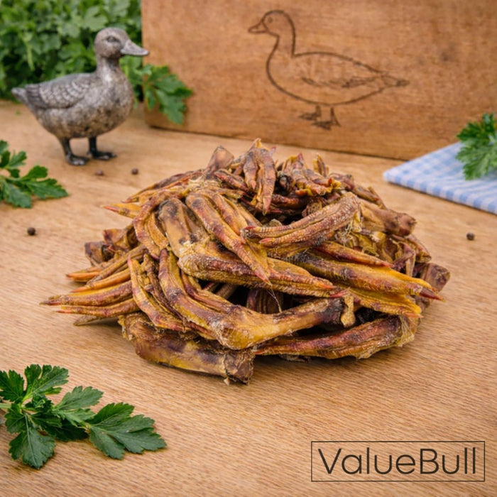 ValueBull Duck Feet for Dogs, 25 Count - Duck - 25 Feet