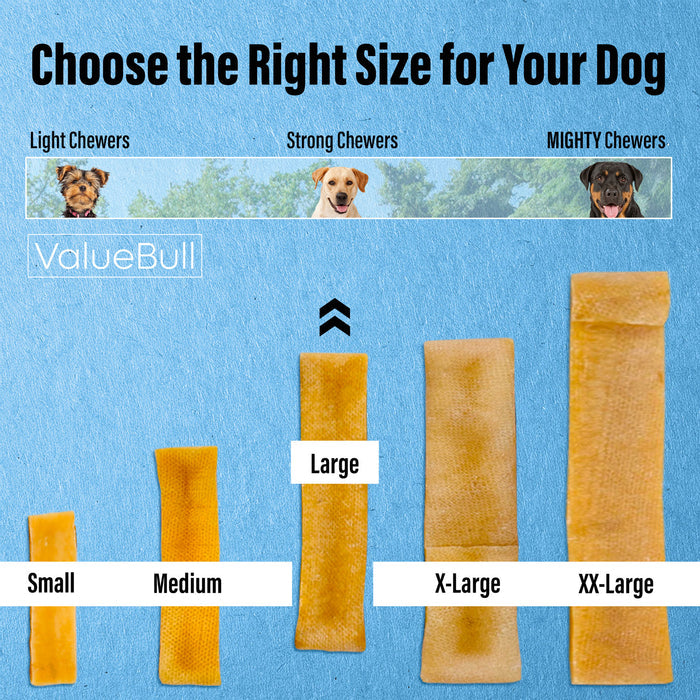 ValueBull Himalayan Yak Cheese Dog Chews, Large, 4 Pound - Large