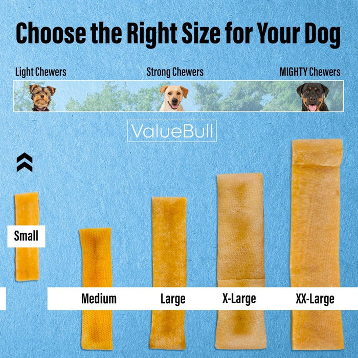 ValueBull Himalayan Yak Cheese Dog Chews, Small, 10 Pound Bulk Pack - Small - 10 LB