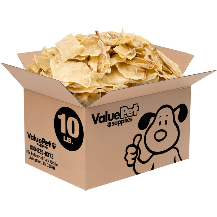ValueBull USA Beef Collagen Chips Dog Chews, 10 Pound Bulk Pack - Natural - 10 Pound