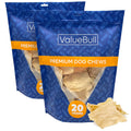 ValueBull USA Beef Collagen Chips Dog Chews, 100 Count - Natural - 100 Chips