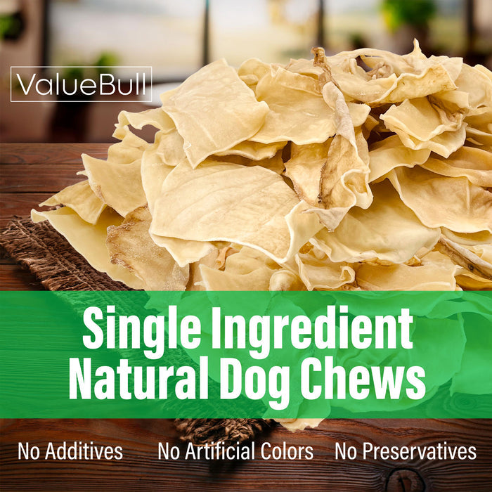 ValueBull USA Beef Collagen Chips Dog Chews, 50 Count - Natural - 50 Chips