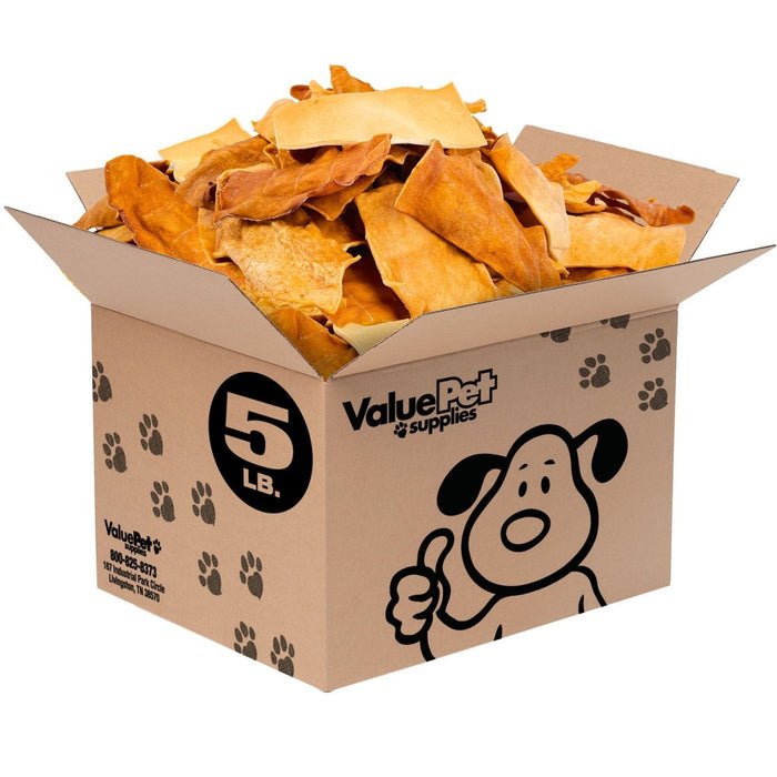 ValueBull USA Beef Collagen Chips Dog Chews, Chicken Flavor, 5 Pound Bulk Pack - Chicken - 5 Pound