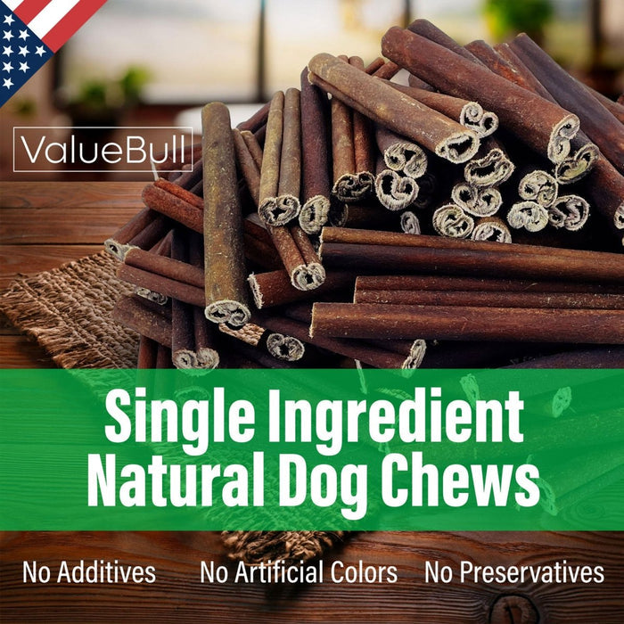 ValueBull USA Beef Collagen Sticks, 6 Inch Extra Thin Chews, 200 Count Bulk Pack - Extra Thin - 200 Sticks