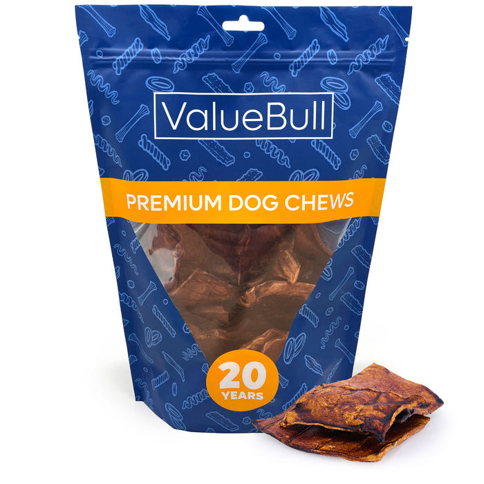 ValueBull USA Beef Rawhide Chips for Dogs, Beef, 25 Count
