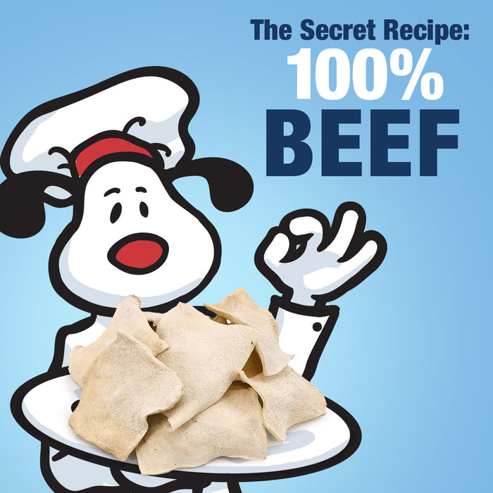 ValueBull USA Beef Rawhide Chips for Dogs, Beef, 50 Count - Beef - 50 Chips