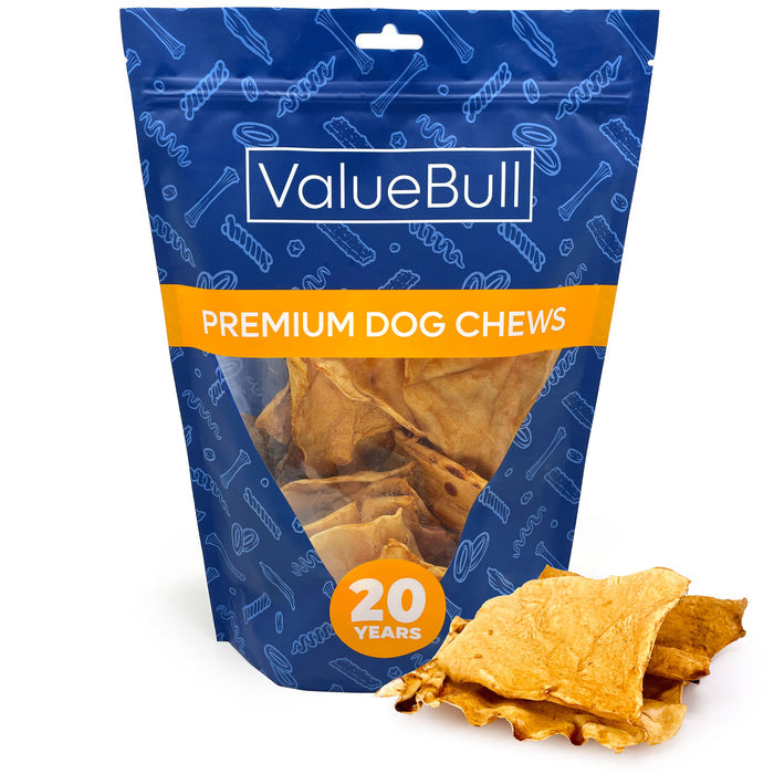 ValueBull USA Beef Rawhide Chips for Dogs, Chicken, 25 Count