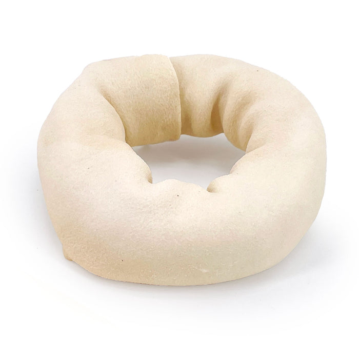 ValueBull USA Beef Rawhide Donut Ring Dog Chews, 25 Count Bulk Pack - Donut - 25 Rings