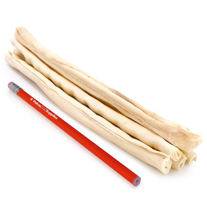 ValueBull USA Beef Rawhide Retriever Rolls for Dogs, Thin 10 Inch, 10 ct - Natural - 10 Rolls