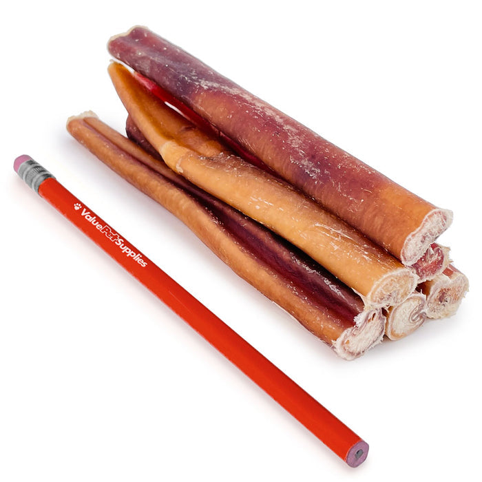 ValueBull USA Bully Sticks for Dogs, Medium 6 Inch, 25 Count - Medium - 25 Sticks