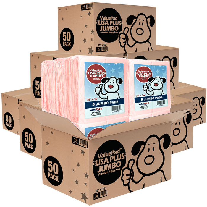 ValuePad USA Plus Puppy Pads, Jumbo 36x36 Inch, 400 Count Wholesale Pack