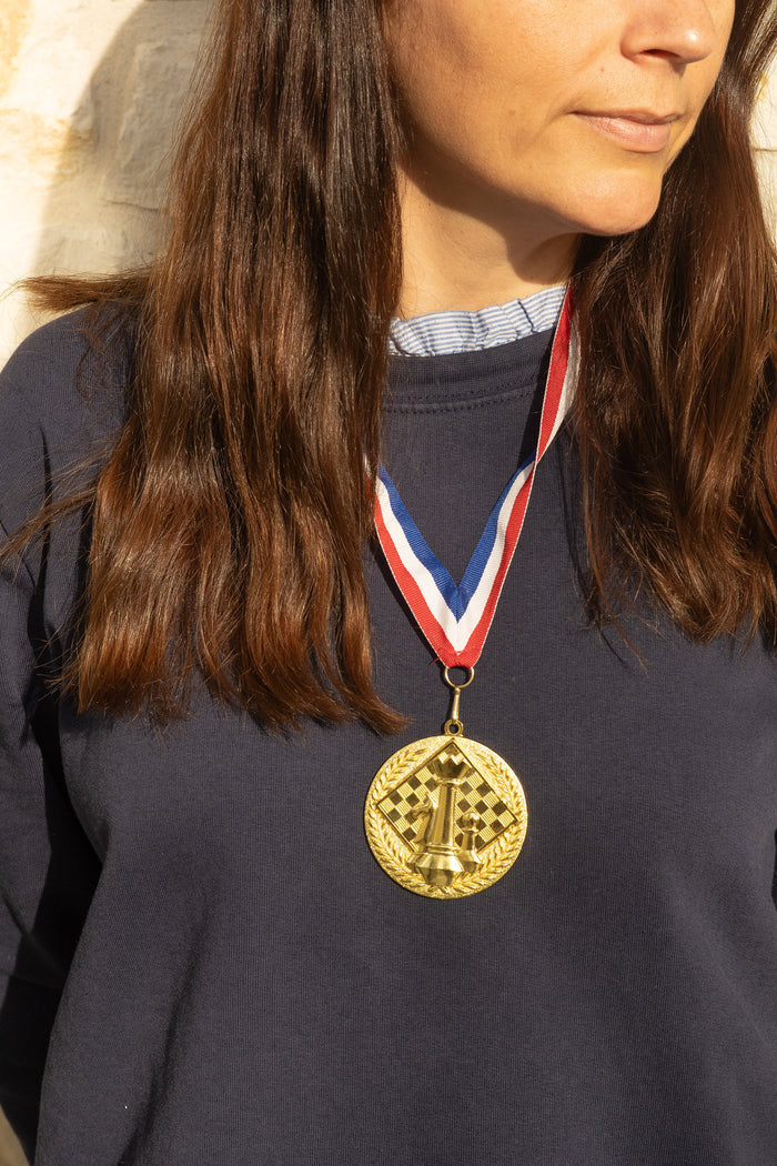 Złoty medal szachowy - okrągły